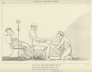 Euryclée découvre Ulysse - John Flaxman